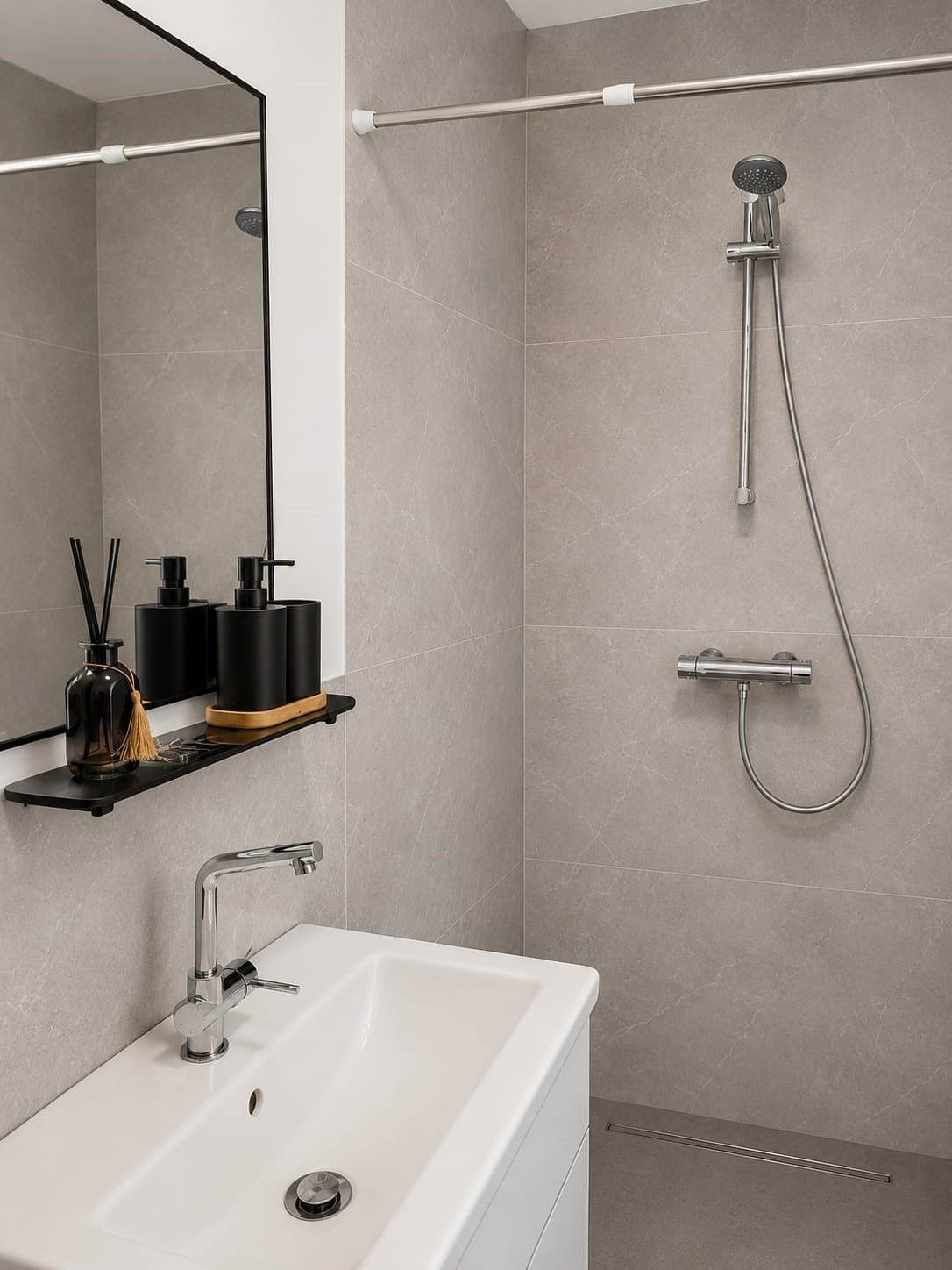 Badkamer met inloopdouche